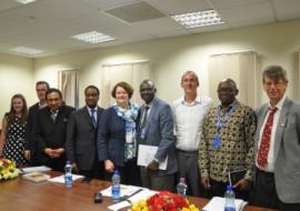UK parliamentarians meet with WHO Ethiopia for a briefing at the beginning of their visit.