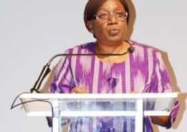 Dr Alimata Diarra Nama, Représentant de l’OMS au Burkina faso, a lu le message de la Directrice régionale de l’OMS pour l’Afrique