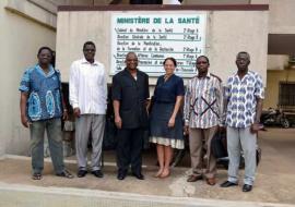 L'équipe technique lors de son sejour au Togo