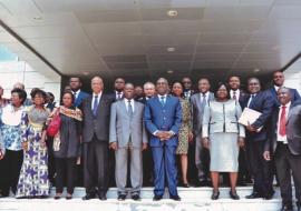 Photo de famille après la cérémonie d’ouverture de la réunion des Ministres