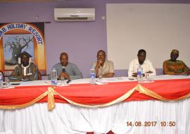 Dignitaries at the high table