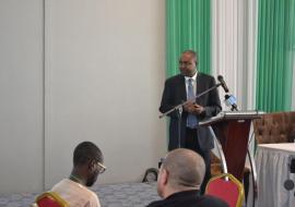 Dr Pascal Mkanda presenting 34th ERC preliminary findingd and recommendations Dr Pascal Mkanda presenting 34th ERC preliminary findingd and recommendations