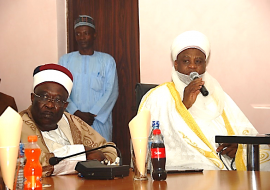 Sultan with the Shehu of Bama at the NTLC meeting