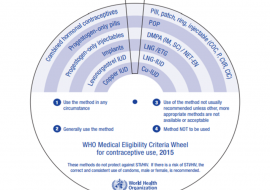 WHO Medical Eligibility Criteria Wheel for Contraceptive Use, 2015