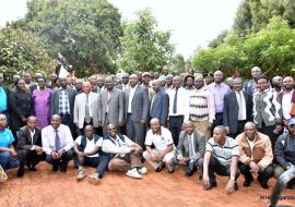 Participants in the cross-border meeting on Marburg Virus Disease.