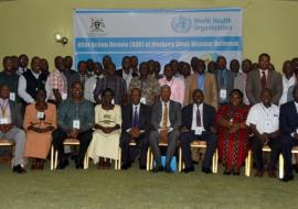 Experts from WHO HQ, AFRO, Uganda country office, the Ministry of Health and district officials attended the meeting 