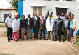 Group photograph WHO WR, Dr. Chikwe Ihekweazu, Dr Sule Ahmed Medical Director of the Maitama General Hospital Group photograph WHO WR, Dr. Chikwe Ihekweazu, Dr Sule Ahmed Medical Director of the Maitama General Hospital