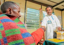 Kenya embarks on new approach to prioritize future TB actions A health worker gives medication to a patient. Kenya has embarked on a extensive evidence-based approach to root out TB