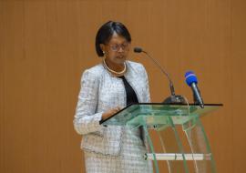 Dr Moeti speaking at the opening ceremony of the Congress of the African Society of Hematology