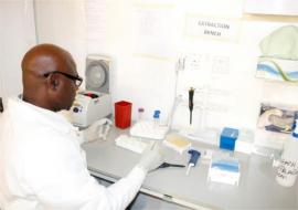 Trained technician at National Reference Laboratory Centre –Gaduwa, Abuja | NCDC/WHO Trained technician at National Reference Laboratory Centre –Gaduwa, Abuja | NCDC/WHO