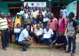  Group photo of participants at the Water Safety Plan validation workshop in Buchanan, Grand Bassa County