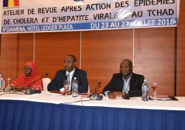 Revue Après Action (RAA) contre les épidémies d’hépatite E et de choléra au Tchad pour une évaluation complète des capacités de riposte à venir.