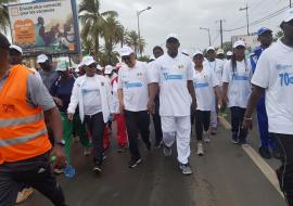 Participants of the health walk