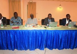 Officials from the Ministries of Health and Finance and WHO at the Tobacco Taxation workshop