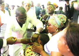 Measles and rubella vaccination campaign in Brazzaville