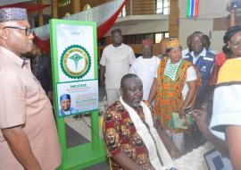Biometric registration of Governor Rochas Okorocha during the launch of the ISHIS