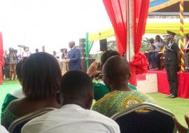 vice President of Ghana making a statement at the function