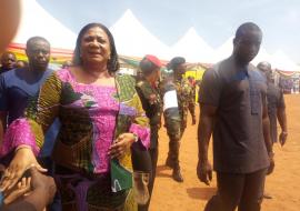 Her Excellency First lady of Ghana and her entourage as they arrive at the function