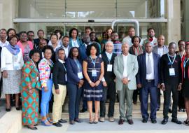    Participants from Botswana, Ethiopia, Guinea Bissau, Kenya, Malawi, Nigeria, Rwanda, Tanzania, Uganda and the WHO Representative in Uganda Dr Yonas Tegegn Woldemariam 