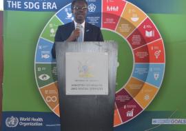 WHO Representative, Dr. Charles Sagoe-Moses WHO Representative, Dr. Charles Sagoe-Moses