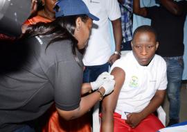 Dr Diane Gashumba_ Minister of Health_ joint launching Rwanda_DRC_EVD J&J vaccination campaign