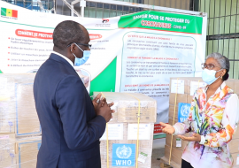 L’OM fournit au Sénégal des équipements pour protéger le personnel soignant contre le COVID-19