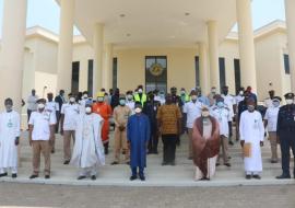 Dignitaries at the FMENV flag off of disinfection to kick-start activities for 2020 World Environment Day