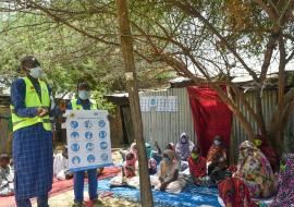 Sensibiliser les communautés au COVID-19 par des campagnes porte à porte au Tchad