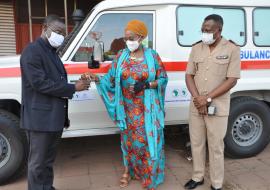 Remise des matériels de protection Mr le Ministre de la Santé, de l’Hygiène Publique