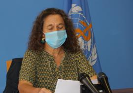 Drª. Anne Ancia, Representante da OMS em Sao Tome e Principe