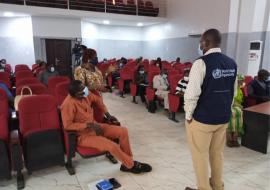 Cross section of Journalist during the training. Cross section of Journalist during the training.