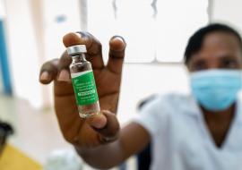 What is Africa’s vaccine production capacity?