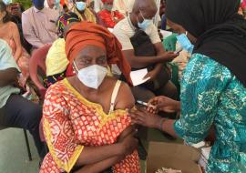 Harriet explains her ordeal before coming for vaccination and fear of clotting effect which was rampant in media. 