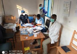 Visite de supervision au site de dépistage du post frontière de Mugina, commune Mabanda , district sanitaire de Nyanza-Lac.