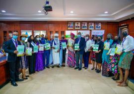 Dignitaries at the launch of the National Policy on Health and Development of Adolescent and young peopl in Nigeira, its implementation plan and Monitoring and eveluation Plan ( 2021-2025)