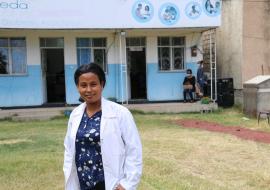 Nurse Ketsela Amare at the Ethiopian Diabetes Association