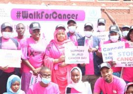 Group photograph at the commemoration of the World Cancer Day, 2022, Photo Credit_Kingsley Igwebuike_WHO