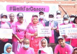 Group photograph at the commemoration of the World Cancer Day, 2022, Photo Credit_Kingsley Igwebuike_WHO
