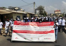 Marche des Associations de PVVIH et autres acteurs de la lutte contre Sida Marche des Associations de PVVIH et autres acteurs de la lutte contre Sida