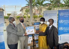 Handover of Syringes to the Ministry of Health in Uganda