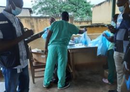 Installation des équipe vaccination à la maison centrale de Nzérékoré