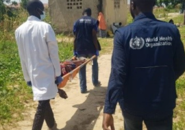 Dikwa HTR Mobile Health Team transporting a critically ill patient to CTC..jpg Dikwa HTR Mobile Health Team transporting a critically ill patient to CTC..jpg