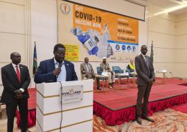 His Excellency Hussein Abdelbagi Akol launched the campaign