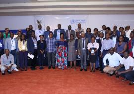 Participants at the After Action Review meeting