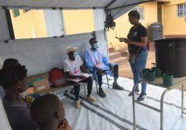 Dra. Nurbai Calu da OMS no centro de Saúde do bairro de Icidua na cidade de Quelimane