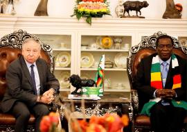 His Excellency President of Zimbabwe, Emmerson Mnangagwa and Jean Todt, the United Nations Secretary-General’s Special Envoy for Road Safety