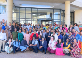 Participants posing for a photo at the Cholera Preparedness Training