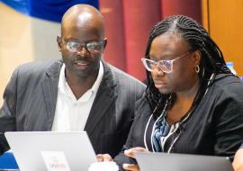 External Evaluators brainstorming during JEE mission in Liberia