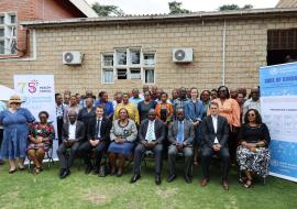 Stakeholders at the resource mapping exercise