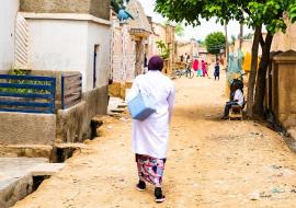 Aishatu Umar, A vaccinator in Ungogo LGA Kano State Aishatu Umar, A vaccinator in Ungogo LGA Kano State